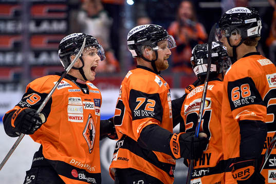 Karlskronas Emil Lundberg, Joachim Rohdin, Cory Murphy och