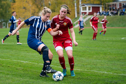 Kovlands Emelie Åkersten och Alnös Emmie Salomonsson