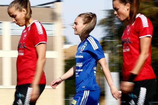 Vittsjös Emma Lundh före sin första match från start