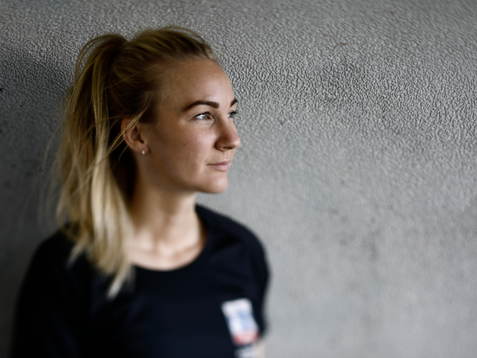 Vittsjös Emma Lundh före sin första match från start