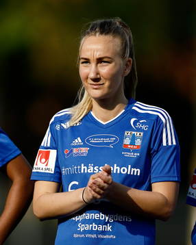 Vittsjös Emma Lundh före sin första match från start
