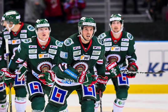 Frölundas Sebastian Stålberg jublar