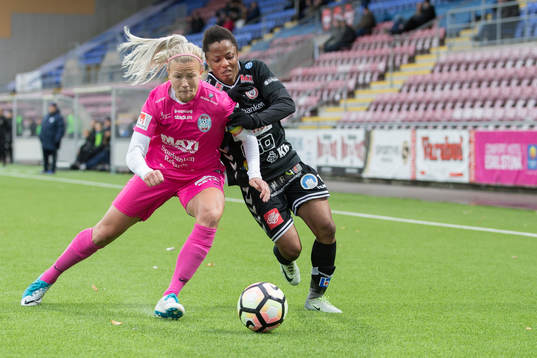  Eskilstunas Petra Johansson och Kristianstads Ogonna Chukwudi