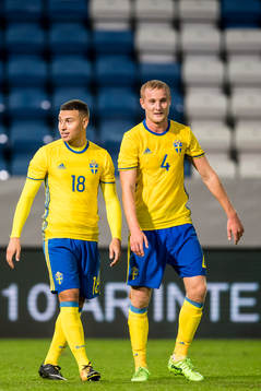 Sveriges Jordan Larsson och Franz Brorsson