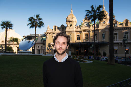 Noa Bachner, reporter Expressen, poserar för en bylinebild den 11 oktober 2017 i Monaco.