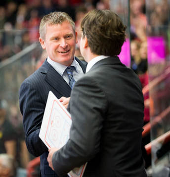 Örebros tränare Niklas Sundblad jublar