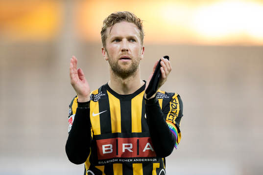 Häckens Rasmus Lindgren tackar publiken