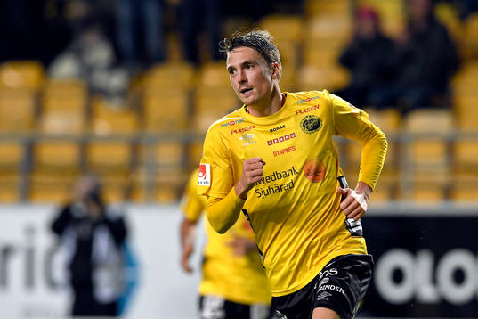 Elfsborgs Lasse Nilsson jublar efter 2-1