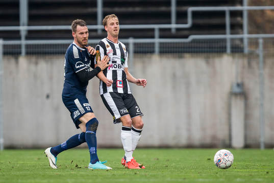 Utsiktens Anders Mogren och Landskronas Viktor Svensson