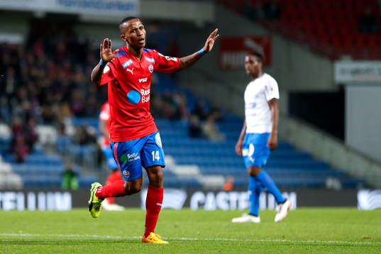 Helsingborgs Bradley Surprise Ralani jublar efter 1-0