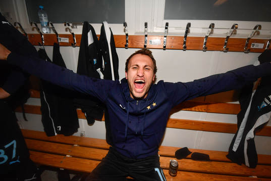 Malmö FFs Magnus Wolff Eikrem jublar