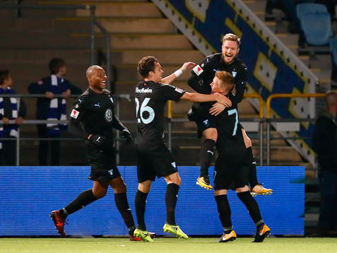 Jubel efter mål 1-2 av Malmös FFs Anders Christiansen