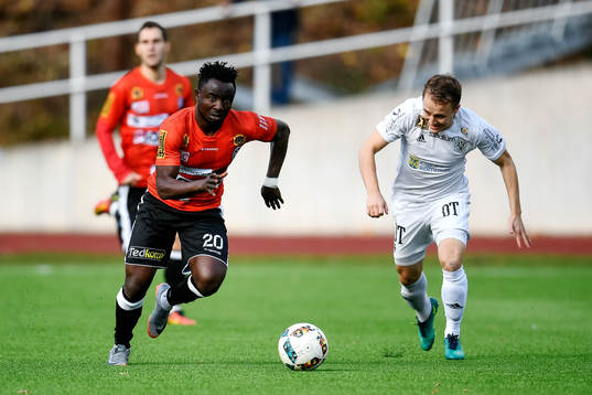 Landskronas Edafe Egbedi och Oskarshamns Emil Dolk