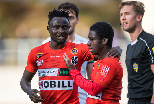 Landskronas Thierry Zahui och Edafe Egbedi