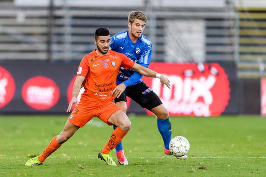 AFC Eskilstunas Sasa Matic Halmstads Marcus Mathisen