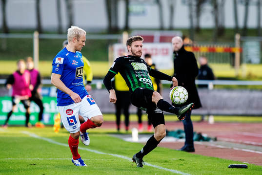 Åtvidabergs Pekka Lagerblom och Varbergs Karl Söderström