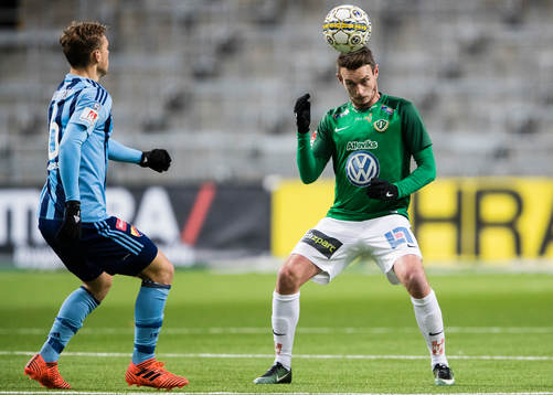 Djurgårdens Jesper Karlström och Jönköpings Daryl Smylie