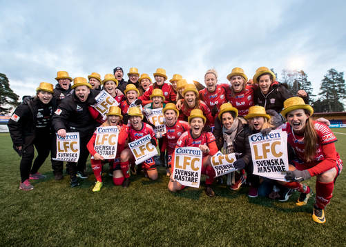 Linköpings spelarna jublar