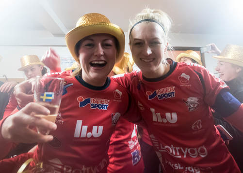 Linköpings spelarna jublar