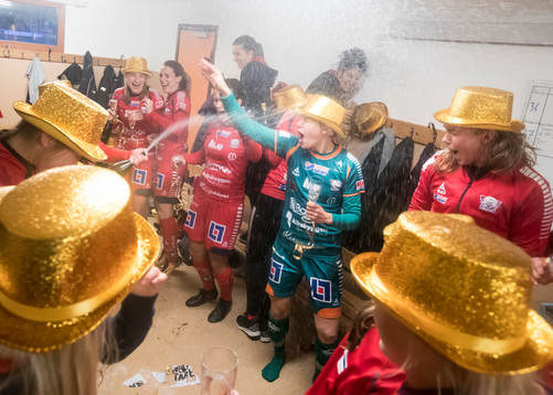 Linköpings spelarna jublar