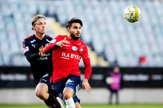 Helsingborgs Carl Johansson och Örgrytes William Atashkadeh