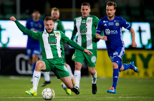 Hammarbys Mats Solheim och Sundsvalls Eric Larsson