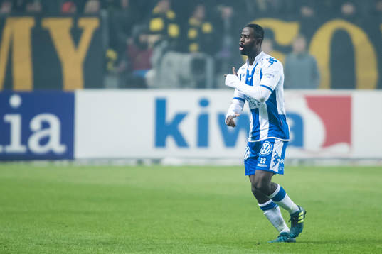 IFK Göteborgs Vajebah Sakor jublar efter reducering till 2-1