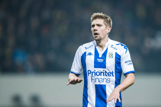 IFK Göteborgs Mikael Boman gestikulerar