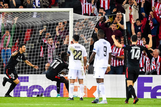 Athletic Bilbaos Aritz Aduriz jublar efter 1-0