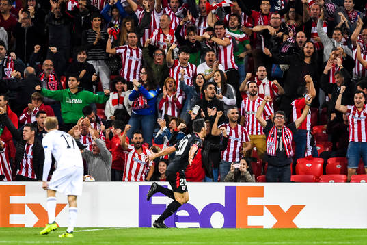 Athletic Bilbaos Aritz Aduriz jublar efter 1-0