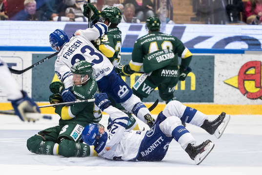 Leksands Alex Friesen Björklövens Alex Hutchings och
