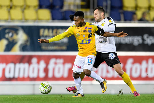 Falkenbergs Enock Kwakwa och Frejs Admir Catovic