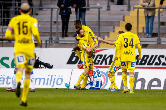 Sundsvalls spelare jublar