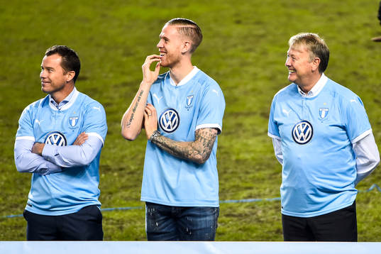 Malmö FFs tjugo guld uppmärksammas, 2010 Daniel Andersson, 2013, Pontus Jansson och 2014, Åge Hareide