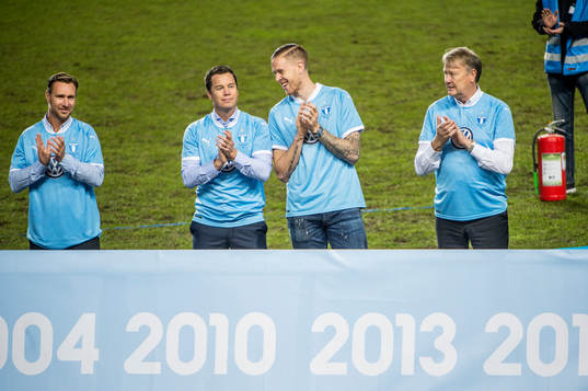 Niklas Skoog, Daniel Andersson, Pontus Jansson och Åge Hareide