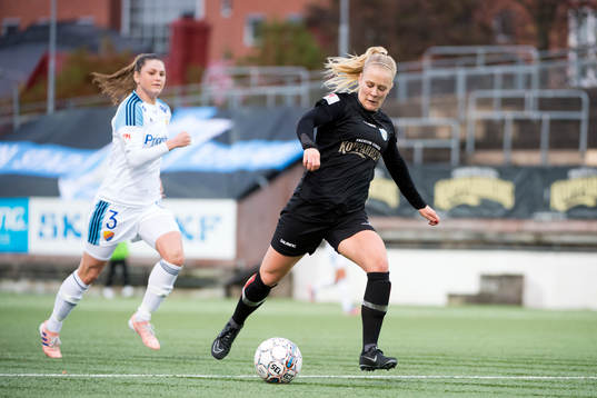 Djurgårdens Kim Sundlöv och Göteborgs Adelina Engman