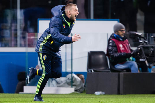 Sveriges John Guidetti jublar