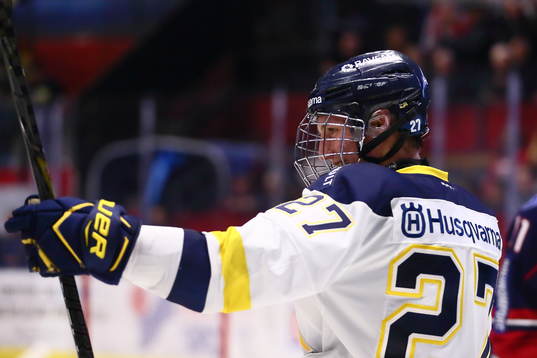 s David Gustafsson jublar