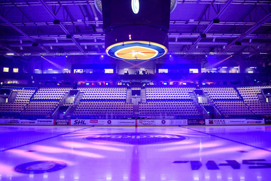 Generell interiör vy från Vida arena före