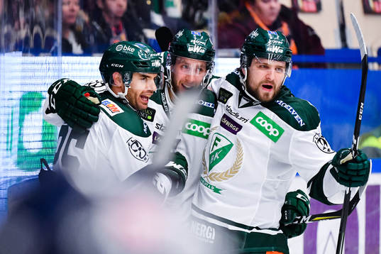 Färjestads Martin Johansson jublar