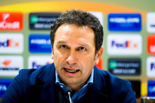 Eusebio Sacristan, head coach of Real Sociedad,