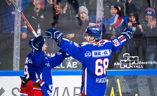 Oskarshamns Joakim Hagelin jubel