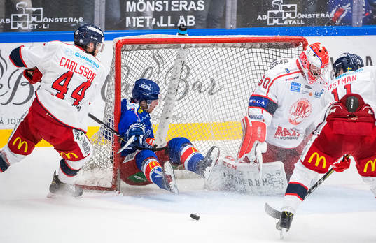 Oskarshamns Manuel Ågren samt Västerviks Oskar Carlsson,