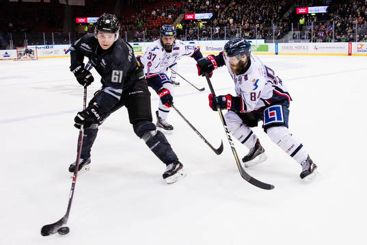 Frölundas Lias Andersson mot Linköpings Jimmy Andersson