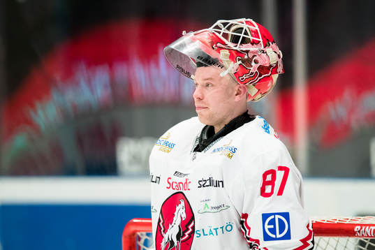 Vita Hästens målvakt Pontus Sjögren