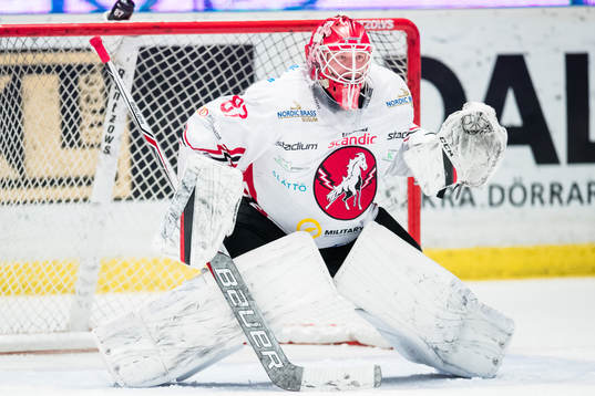 Vita Hästens målvakt Pontus Sjögren