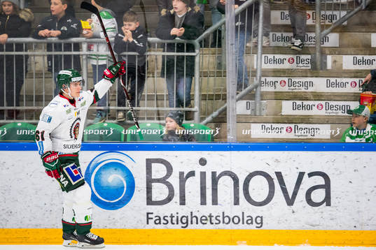 Frölundas Lias Andersson jublar