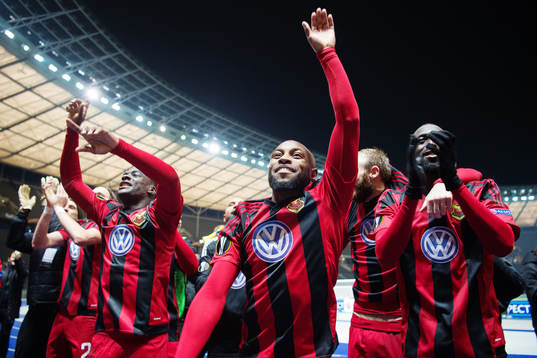 Östersunds Fouad Bachirou jublar