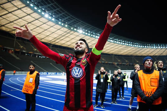 Östersunds Brwa Nouri jublar