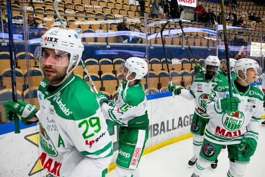 Rögles spelare jublar